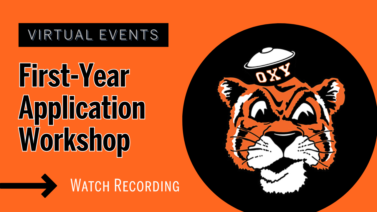 Click here to watch the fall 2025 application workshop for prospective first-year students.